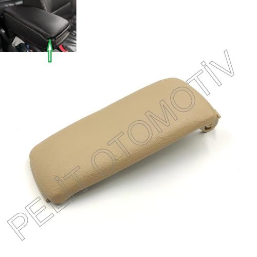 Audi A4 (2001-2005) Kol Dayama Kapağı (Bej Deri) 4B0864245