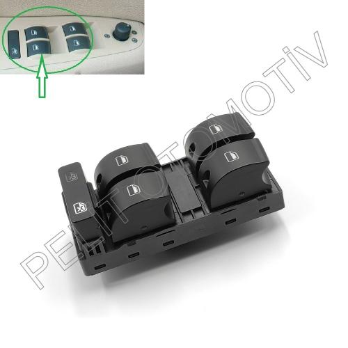 Audi A4 Sol Dörtlü Cam Açma Düğmesi 8E0959851D (2005-2008)