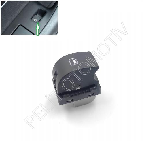 Audi TT Sağ Ön Arka Tekli Cam Düğmesi 8E0959855A (2007-2014)