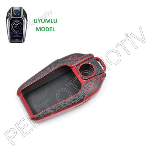 Bmw X3 X4 X5 X7 Anahtar Kılıfı Kırmızı Süperlüx