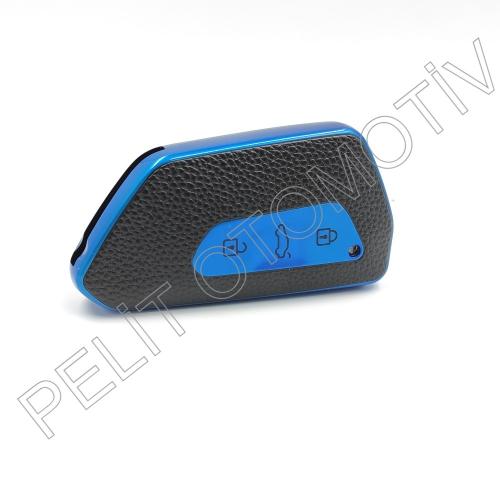 Caddy  Anahtar Kılıfı Süperlüx Mavi