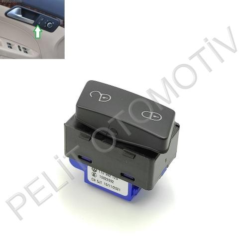 Caddy Merkezi Kilit Düğmesi 1T0962125  1T0962125B
