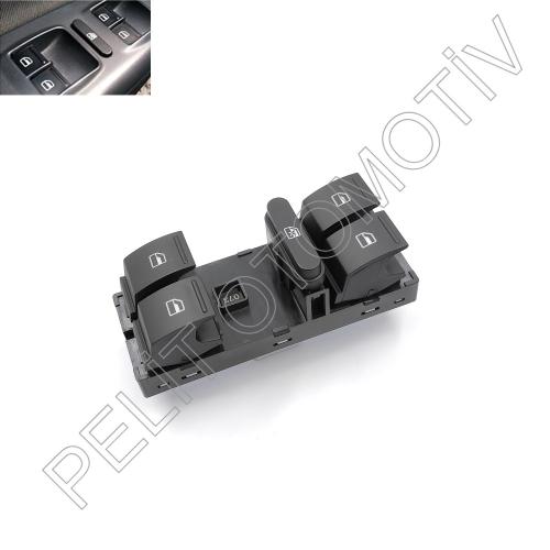 Yeti Sol Dörtlü Cam Açma Düğmesi 1Z0959858B