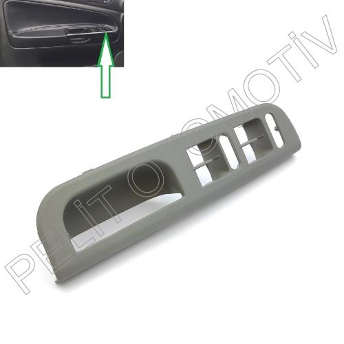 Golf 4 Sol Ön Cam Açma Düğme Çerçevesi 3B1867171E Gri