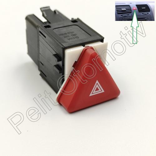 Golf 5 Jetta Dörtlü Flaşör Düğmesi 2004 - 2010 1K0953509A 