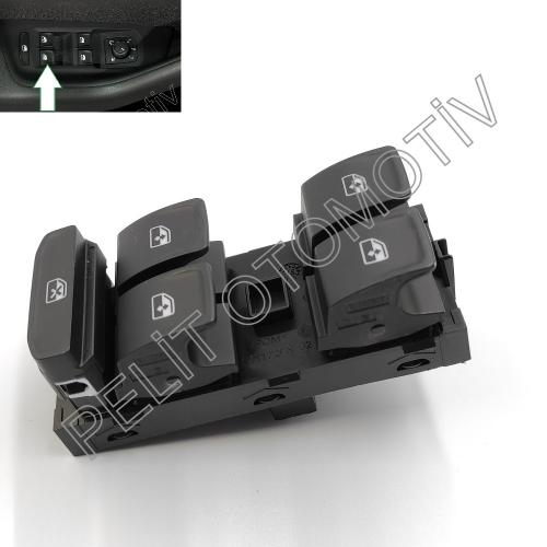 Golf 7 Sol Dörtlü Cam Açma Düğmesi 5G0959857D