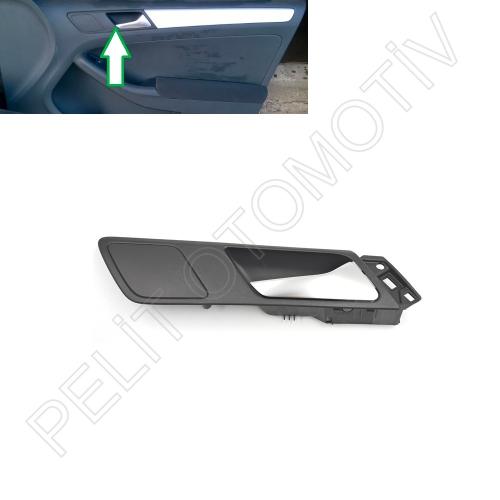 Jetta Sağ Ön Kapı İç Açma Kolu 5C7837114H (2011-2018) Orjinal