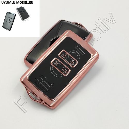 Megane 4 Kaptur Kaleos Kadjar Clio 5 Anahtar Kılıfı Süperlüx Pembe
