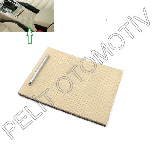 Passat CC (2009-2017) Orta Konsol Bardaklık  Sürgülü Kapak 3C0857503 Bej