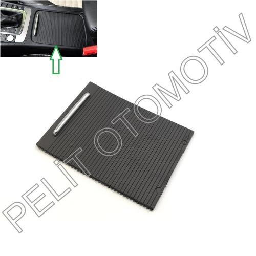 Passat CC (2009-2017) Orta Konsol Bardaklık Sürgülü Sürgülü Kapak 3C0857503  Siyah