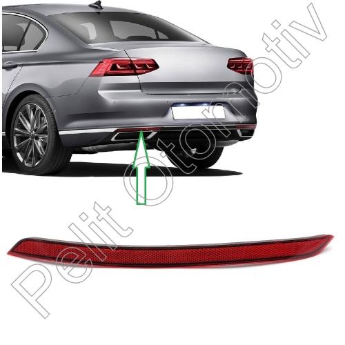 Passat B8 Arka Tampon Reflektörü Sol 3G0945105C 3G0945105D 