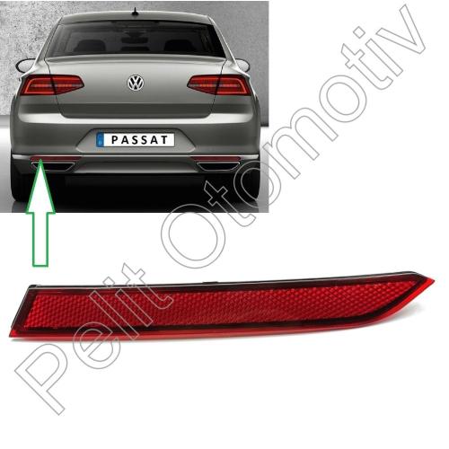Passat B8 Tampon Reflektörü Sol Dış 3G0945105A