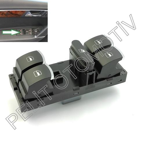 Passat Cc  Sol Dörtlü Cam Açma Düğmesi 3C8959857 