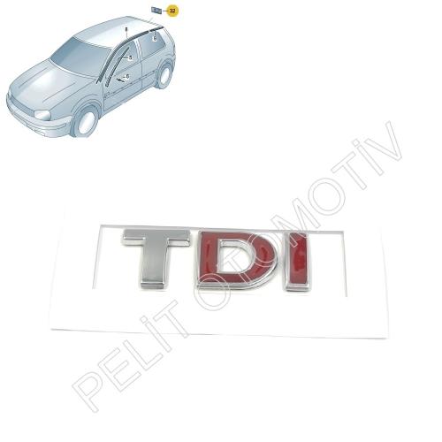 Polo (2002-2005) Bagaj Kapak TDI Yazı 3B0853675AC