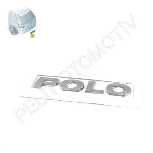 Polo (2010-2020 ) Bagaj Kapak Polo Yazı 6R0853687A 6C0853687