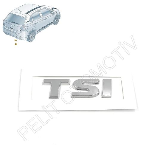 Polo  Bagaj Kapak TSI Krom Yazı 5TA853675F
