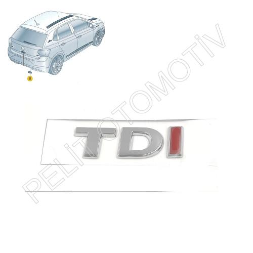 Polo Bagaj Kapak TDI Yazı 1K9853675M 6RF853675B