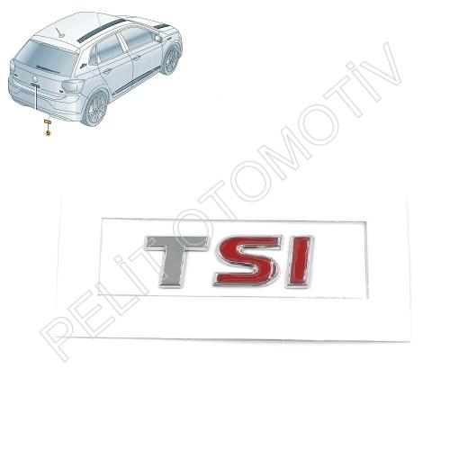 Polo Bagaj Kapak TSI Krom Yazı 5TA853675G  
