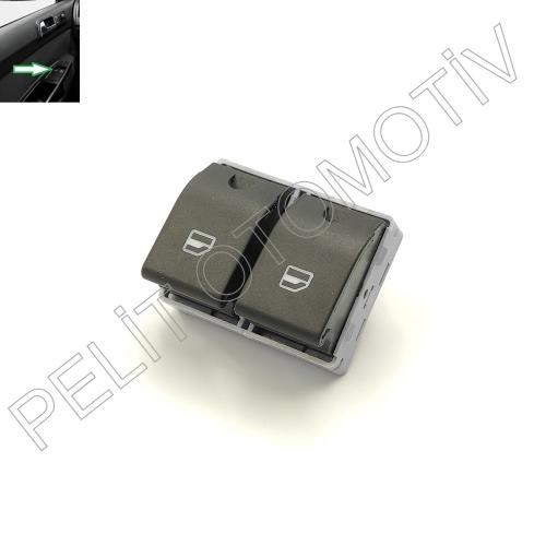 Polo Polo (2002-2010) Sol İkili Arka Cam Açma Düğmesi 6Q0959858A