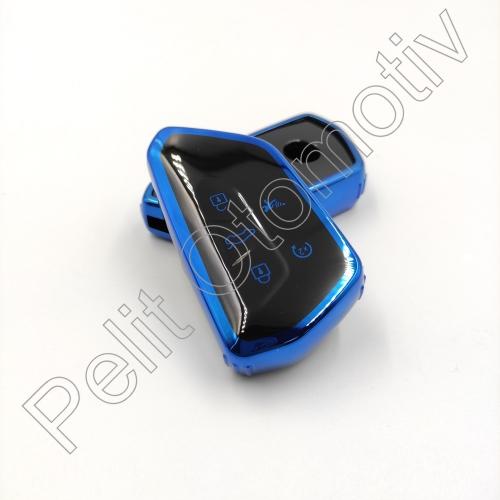 Caddy  Anahtar Kılıfı Süperlüx Mavi (Parlak)
