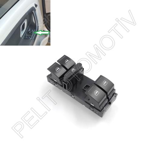 Skoda Fabia Sol Dörtlü Cam Açma Düğmesi 5J0959858A