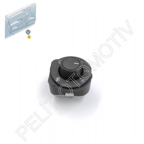 Superb Ayna Ayar Düğmesi Katlanır 3V0959565C (2015-2024) 