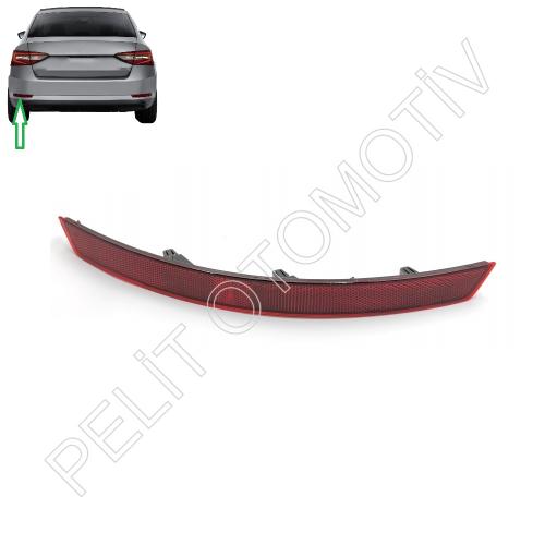 Superb Sol Arka Tampon Reflektörü 3V5945105 (2016-2023)