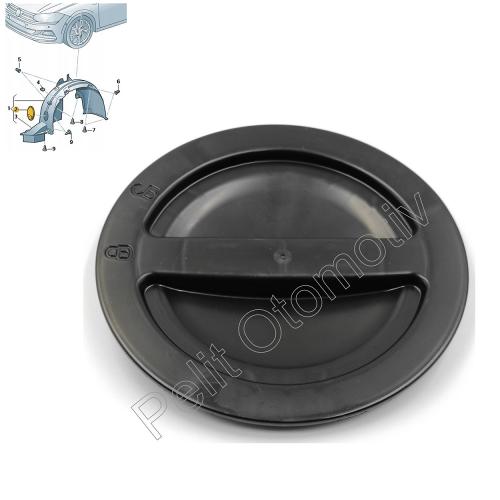 T-Roc Ön Çamurluk Davlumbaz Kapağı 2GA805413 (Orjinal)