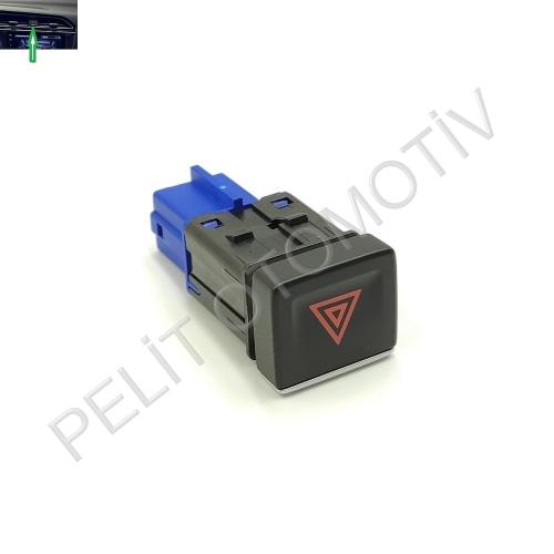 Tiguan Dörtlü Flaşör Düğmesi 5NA953509 DYM ORJİNAL