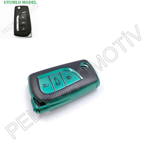 Toyota Verso Chr Hilux Anahtar Kılıfı Süperlüx Yeşil