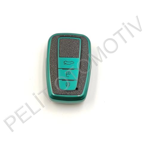 Toyota Land Cruiser Kumanda Anahtar Kılıfı Süperlüx Yeşil