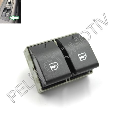 Transporter (2003-2015) Sol Cam Açma Düğmesi 7E0959855A 7E0959855B