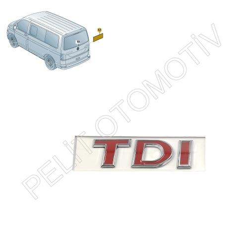 Transporter (2016-2019) Bagaj Kapak TDI Yazı 7E0853675K