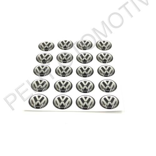 Volkswagen Anahtar Logosu (1 Adet 10MM) 3C0837891 Siyah