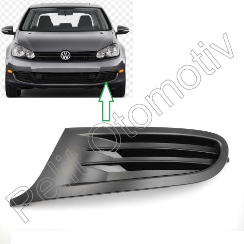 Golf 6 (2009-2013) Sağ Sis Farı Çerçevesi Kapağı 5K0853666A