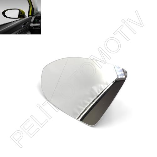 Volkswagen Golf 8 Sol Ayna Camı 5H0857521D