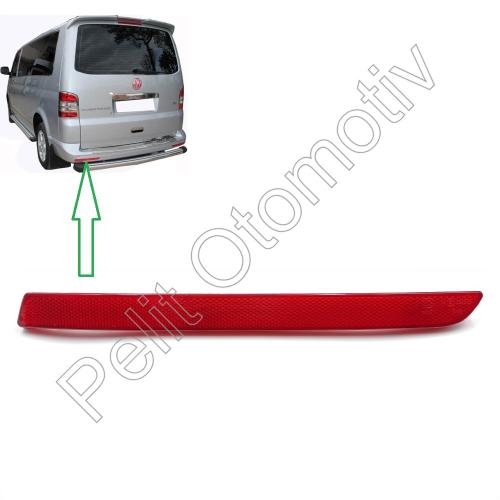 Vw Transporter Sol  Arka Tampon Reflektörü 7E0945105A